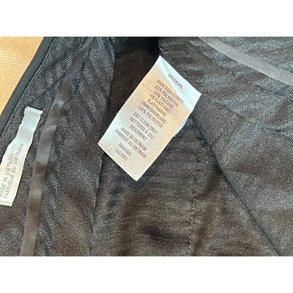 Black Straighti Fit Black Dress Pants 34x34 - Picture 3 of 3